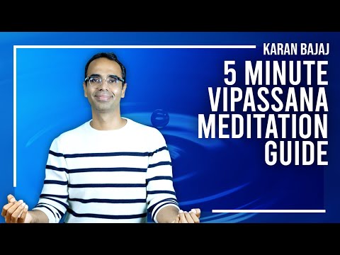 How To Do Vipassana Meditation in 5 Minutes | Karan Bajaj