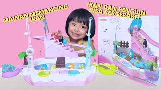 UNBOXING MAINAN MEMANCING IKAN  SAMBIL BELAJAR|FISHING GAME AND PENGUIN FOR KIDS VIDEO REVIEW! screenshot 4