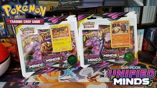 Opening 2 Pokemon Unified Minds 3 Pack Blisters
