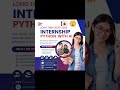 Internship seats filling fast ⏳Call +91 9346657571Apply now & start your tech career!
