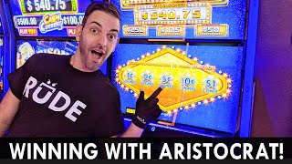 🖐 WINNING with Aristocrat's NEW SLOTS 🎰 GIVEAWAY 🎰 Check it OUT!! #ad