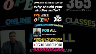 WE ARE OPEN.COME JOIN US FOR ENGLISH CLASSES ONLINE 9839305466
