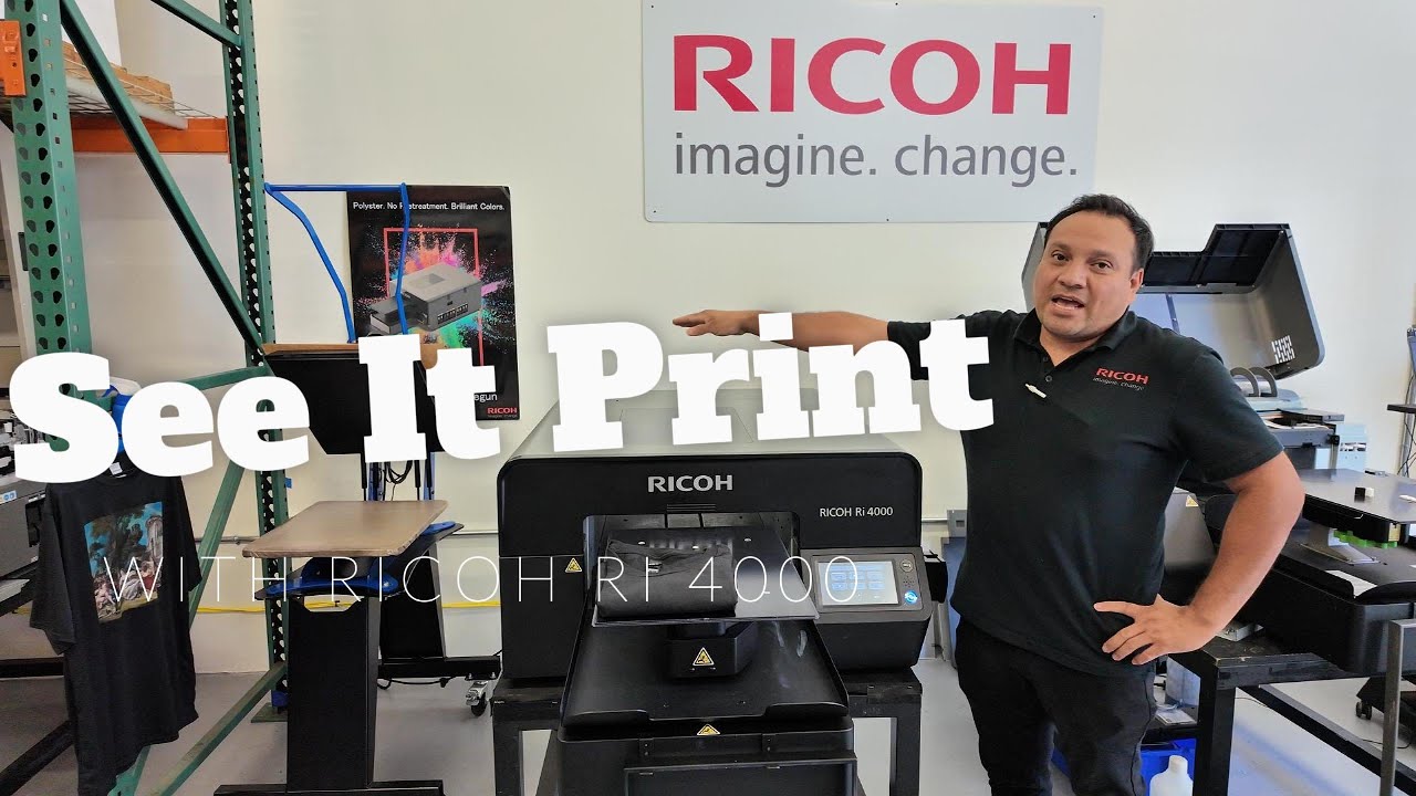 RAW & REAL: RICOH Ri 4000 Live DTG Demo | RICOH DTG