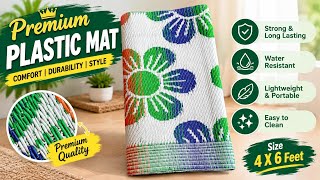 Chatai Plastic Mat for Floor, Plastic Mat for Sleeping, Floor Mat Plastic Chatai with Handles, Set