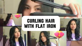 CURLING MY HAIR USING STRAIGTHENER -FLAT IRON