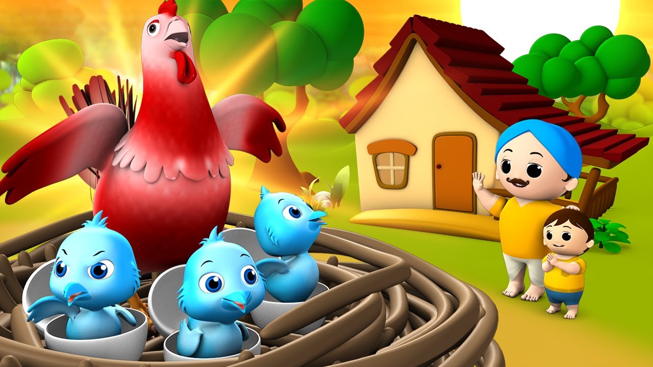 Blue Little Chicks Story in Hindi | नीले चूज़े की कहानी | 3D Cartoon  Animated Moral Stories for Kids - YouTube