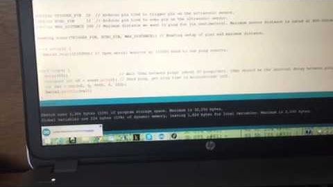 Ultrasonic Range Finder (HC-SR04) and Processing