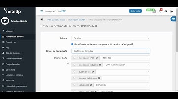 Cómo configurar la Centralita Virtual asignado un número virtual | netelip