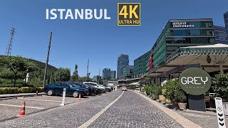 Istanbul 4K - Agaoglu Maslak and Vadistanbul regions tour