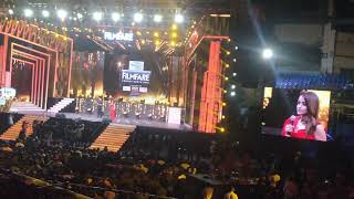 Trisha Receiving Her 5Th Filmfare 96 Movie Jaanu