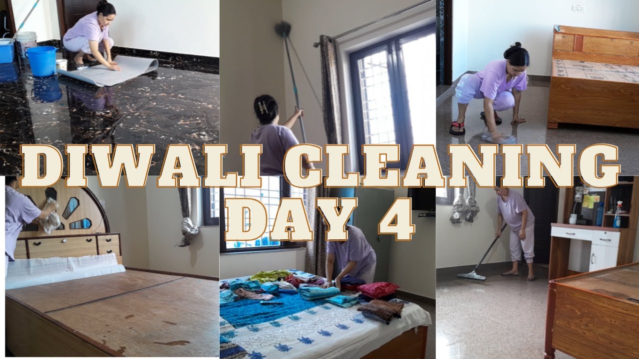 दिवाली की सफाई day 4||सुबह 🌤के 9 बजे से शाम के 5 बजे तक 🌆||