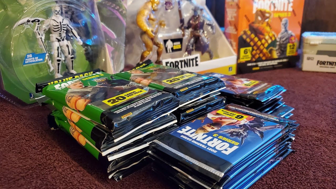 Opening 30 Gamestop Clearance Fortnite Series 3 Card Packs Pack