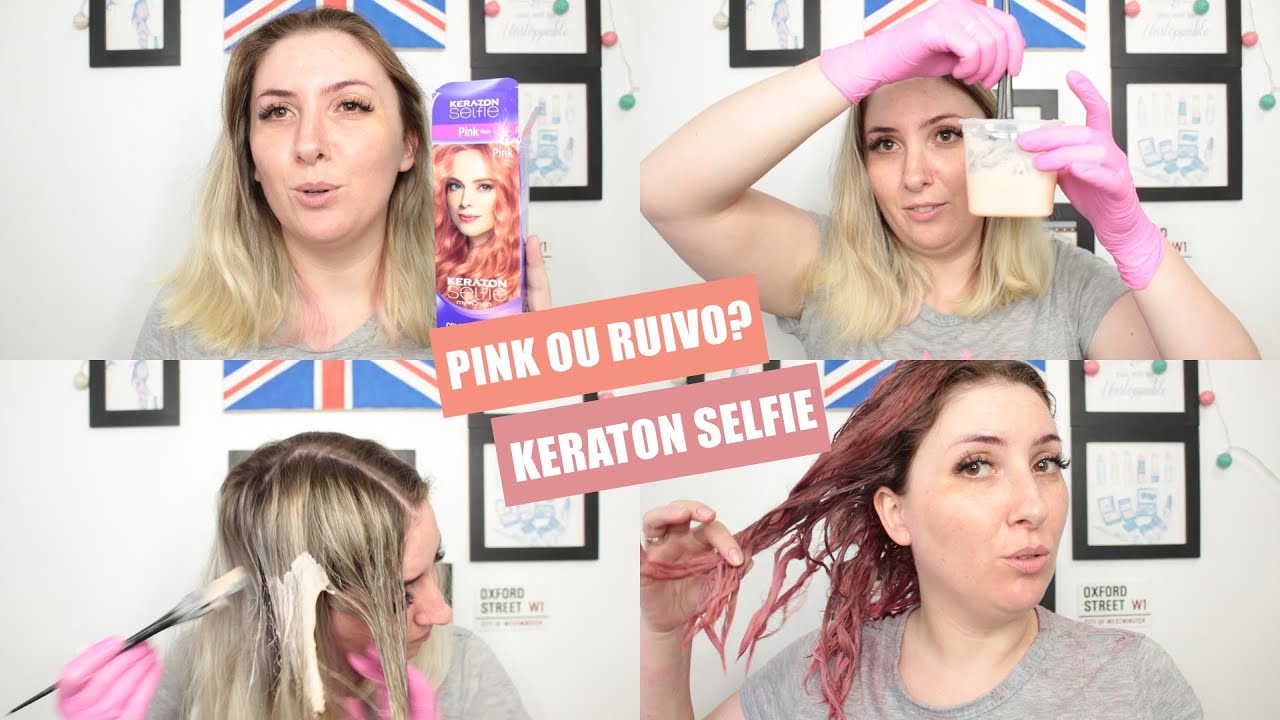 Cabelo Novo: coloração Keraton Selfie - Pink | Dyeing my hair