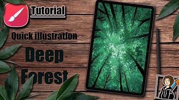 Deep Forest | for Beginners | full tutorial | Infinite Painter