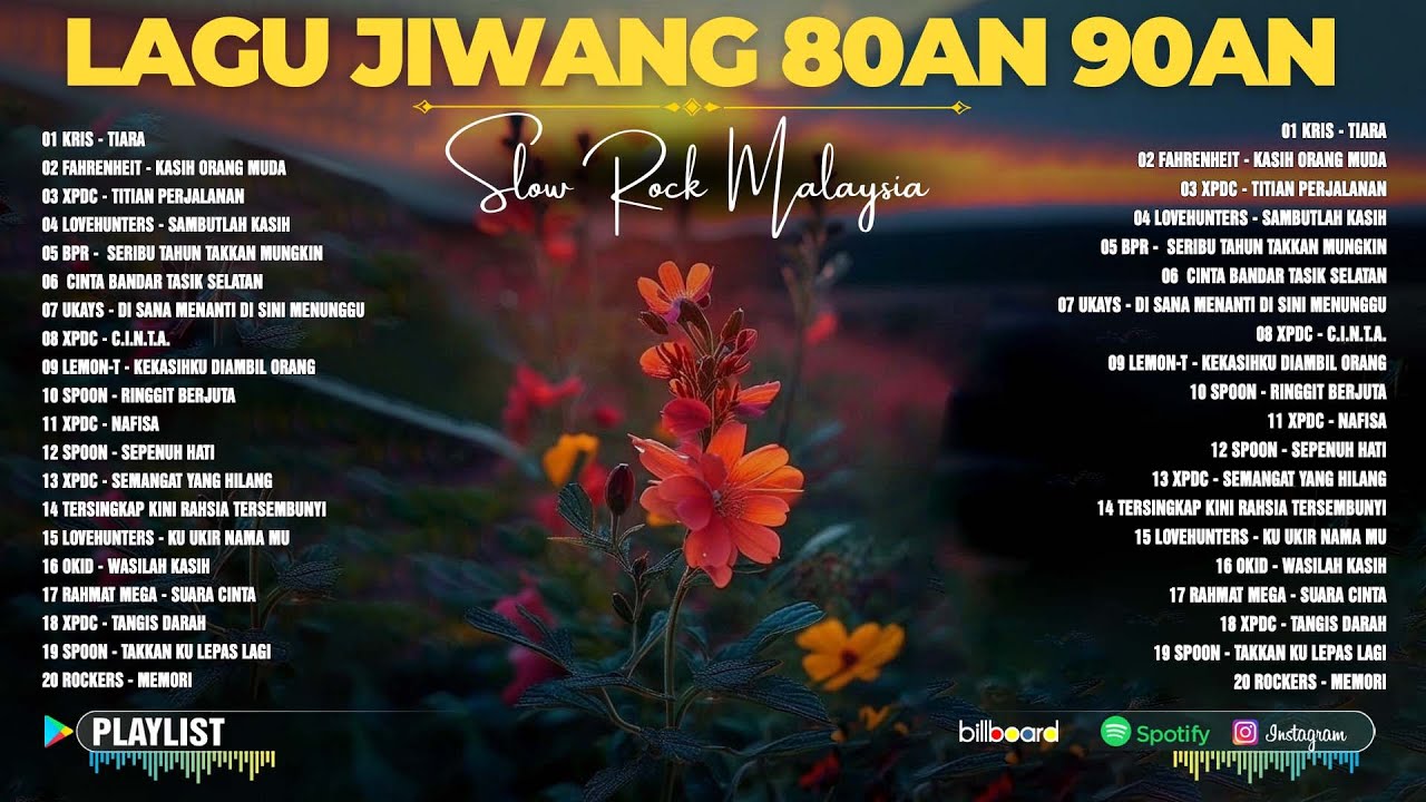 Koleksi Lagu Jiwang 80an 90an Terbaik 🎈 Lagu Slow Rock Malaysia 🔥 Kris, Xpdc, Ukays, Spoon...