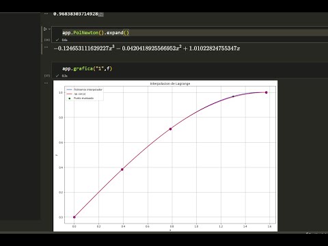 Interpolación de Newton con Python 