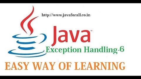 Exception Propagation by Suresh