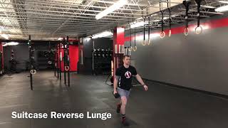 Single Arm Suitcase Reverse Lunge