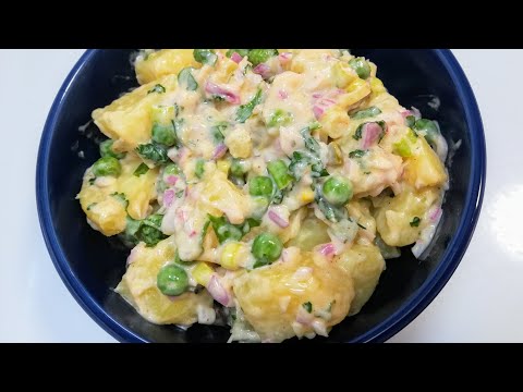 Classic Potato Salad Recipe | Quick creamy potato salad | Kids special recipe | Ep 209