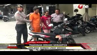 Kompak Sepasang Kekasih Jadi Begal, Jerat Korban Lewat Medsos Ragam Perkara Tvone