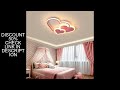 Modern Minimalist LED Ceiling Lighting Heart Shape Children's Room Light Creative Nordic Style Home