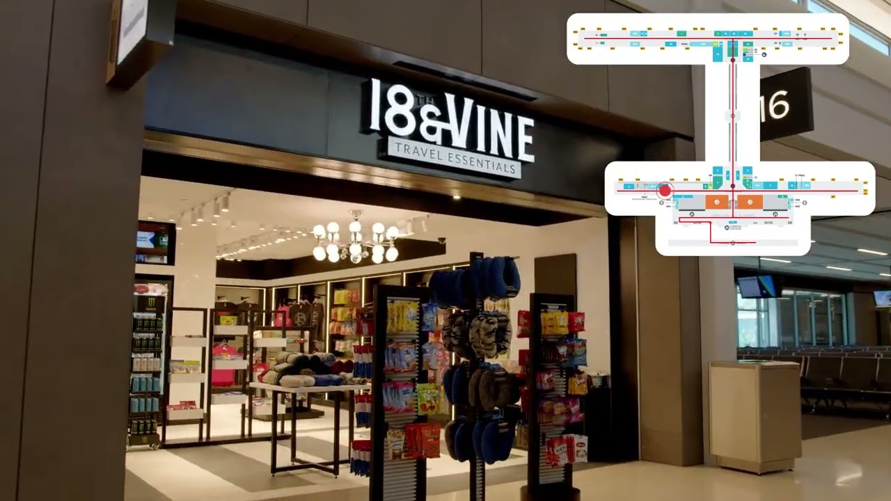 Kansas City International Airport Departures Terminal Tour.