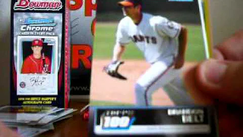 2011 Bowman Baseball Retail Box Break 2 Bryce Harper!