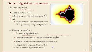 Effiziente Algorithmen 7-1 Text compression introduction, Kolmogorov complexity