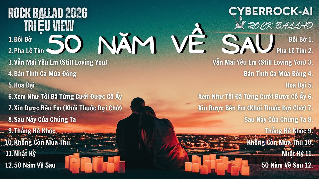 50 Năm Về Sau - Nhạc Trẻ Rock Ballad Việt 2026 | Chọn Lọc 12 Bài Hát Tình Yêu Hot Trend Triệu View