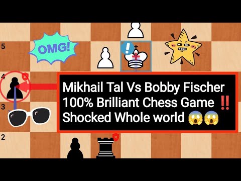 Mikhail Tal Vs Bobby Fischer (1-0) *1970* In Herceg Novi Blitz 100% Brilliant Chess Game ‼️