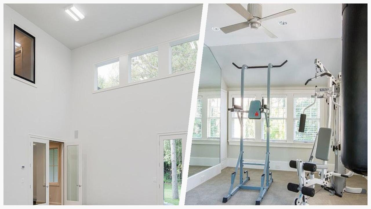 75 Transitional White Home Gym Design Ideas You'll Love - YouTube