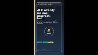 AI is already making progress, but... #Shorts