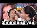 5 minutes 😱 MakeupTransformation Challenge to my Mama! Tawa ng tawa yan tuloy!