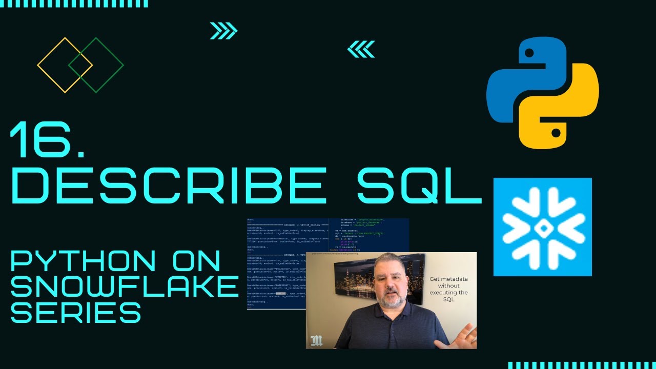 Python on Snowflake - How to Use Describe() - YouTube