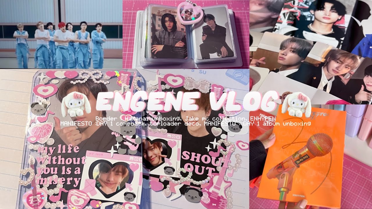 [ENGENE-loG] 🎤 ENHYPEN comeback, toploader deco, MANIFESTO : DAY 1 album unboxing