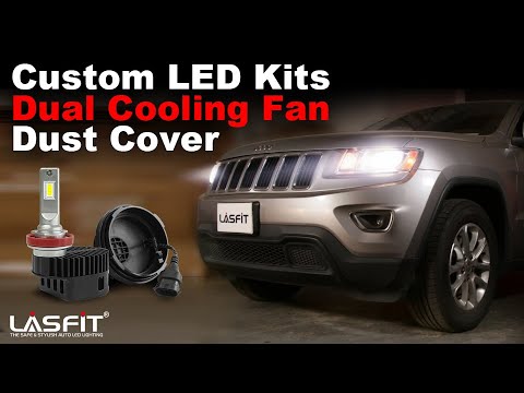 2014-2020 Jeep Grand Cherokee LED Headlight Kits Custom-Made [w/Dual Fan, Error Free]