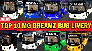 MG DREAMZ BUS LIVERY TOP 10 BUS SIMULATOR INDONESIA DOWNLOAD NOW