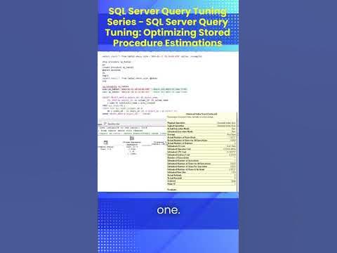 SQL Server Query Tuning Series - SQL Server Query Tuning: Optimizing ...