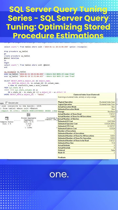 SQL Server Query Tuning Series - SQL Server Query Tuning: Optimizing ...