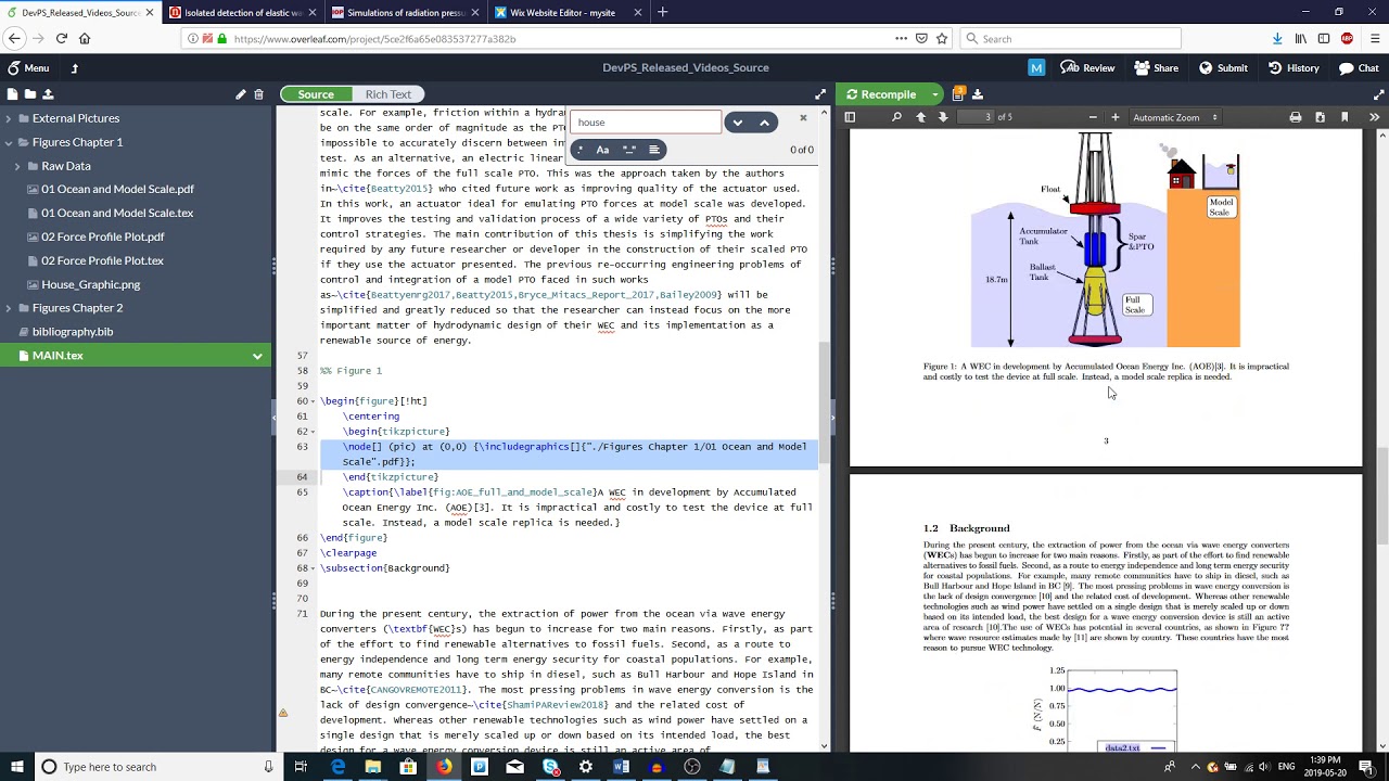 latex thesis organization