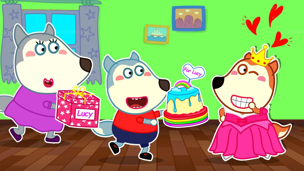 Uma festa luxuosa para comemorar o aniversário de Lucy 🎂🎁 Wolfoo em Português