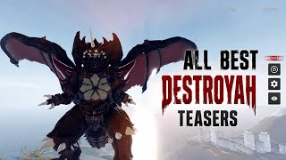 ALL BEST DESTROYAH TEASERS IN ONE VIDEO! |Kaiju alpha