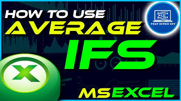How To Use The AverageIFS Function In Microsoft Excel | Microsoft Excel Tutorial