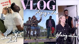 VLOG | DIY'ing our next single artwork (and arguing in the process 😅) + playing an acoustic show!