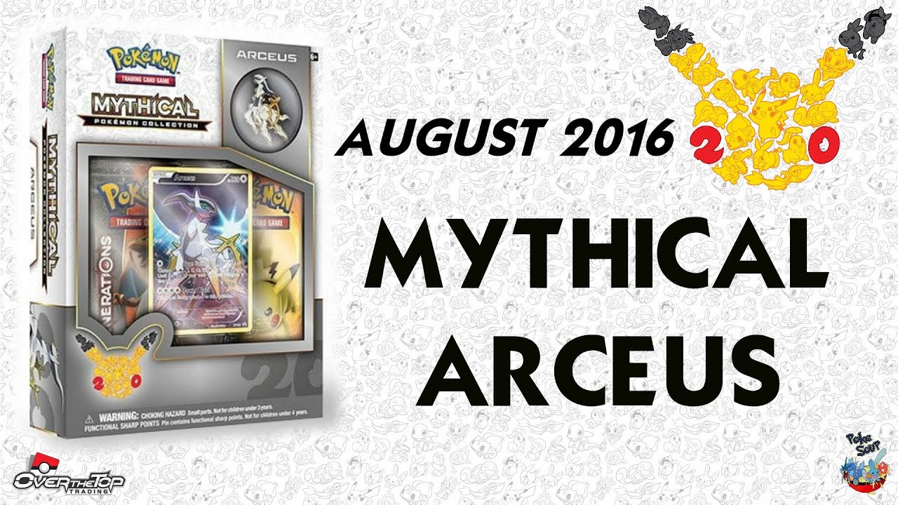 Arceus Mythical Collection Box August 2016 Pokemon Card Opening
