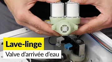 Où se trouve l électrovanne sur une machine à laver ?