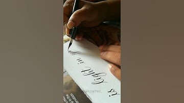 Calligraphy time-lapse