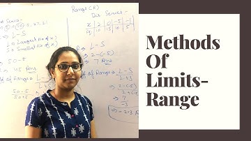 Measures Of Dispersion I Methods Of Limits I Range I Inter-Quartile Range