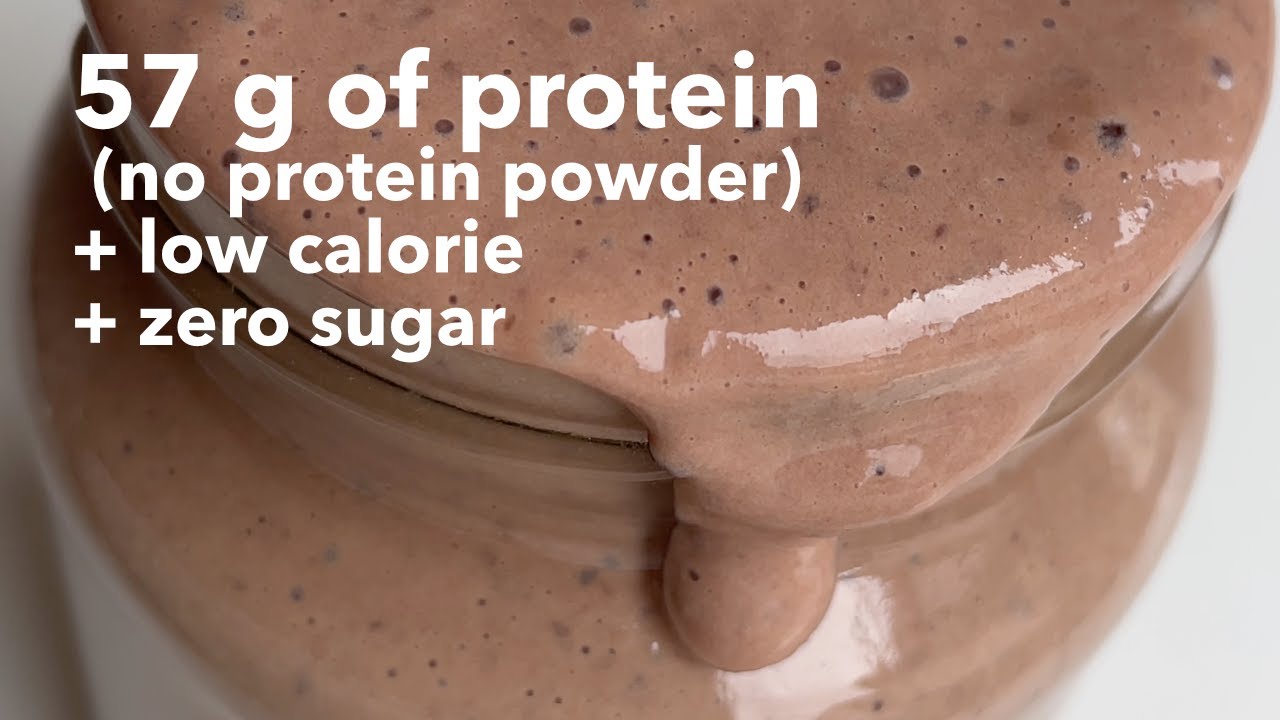 57 г протеинового смузи без протеинового порошка + Низкое содержание калорий + Ноль сахара