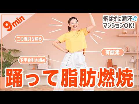 【9分筋トレダンス】踊って燃やす!筋トレ&有酸素運動で痩せやすい体を目指そう!
